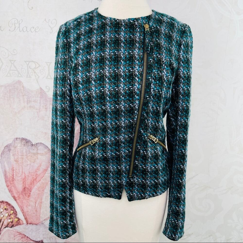 Lucky Brand Collection Moto Jacket Zipper Accents Small